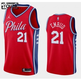 Canotte Bambino Philadelphia 76ers Joel Embiid 21 2020-21 Jordan Brand Statement Edition Swingman